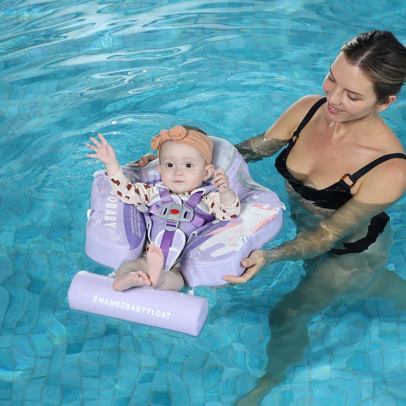 MAMBOBABYFLOAT Mambobaby Float Deluxe Baby Pool Float: Safe & Comfortable Swim Trainer for Infants & Toddlers, Non-Inflatable Design, UV Protection Canopy, Fun Water Experience for Ages 3-24 Months - Image 5